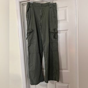 AE Dreamy Drape Super High Waisted Cargo Baggy Wide Leg Pant LONG